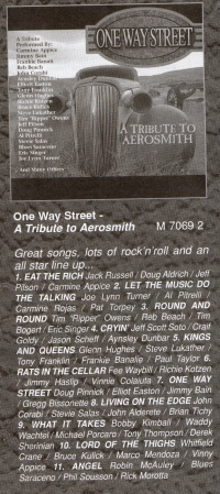 Advertisement for One Way Street - A Tribute to Aerosmith, from Sweden Rock Magazine