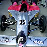 the Aerosmith "Screaming Demon" car. Photo: Ron McQueeney/IMS Photos